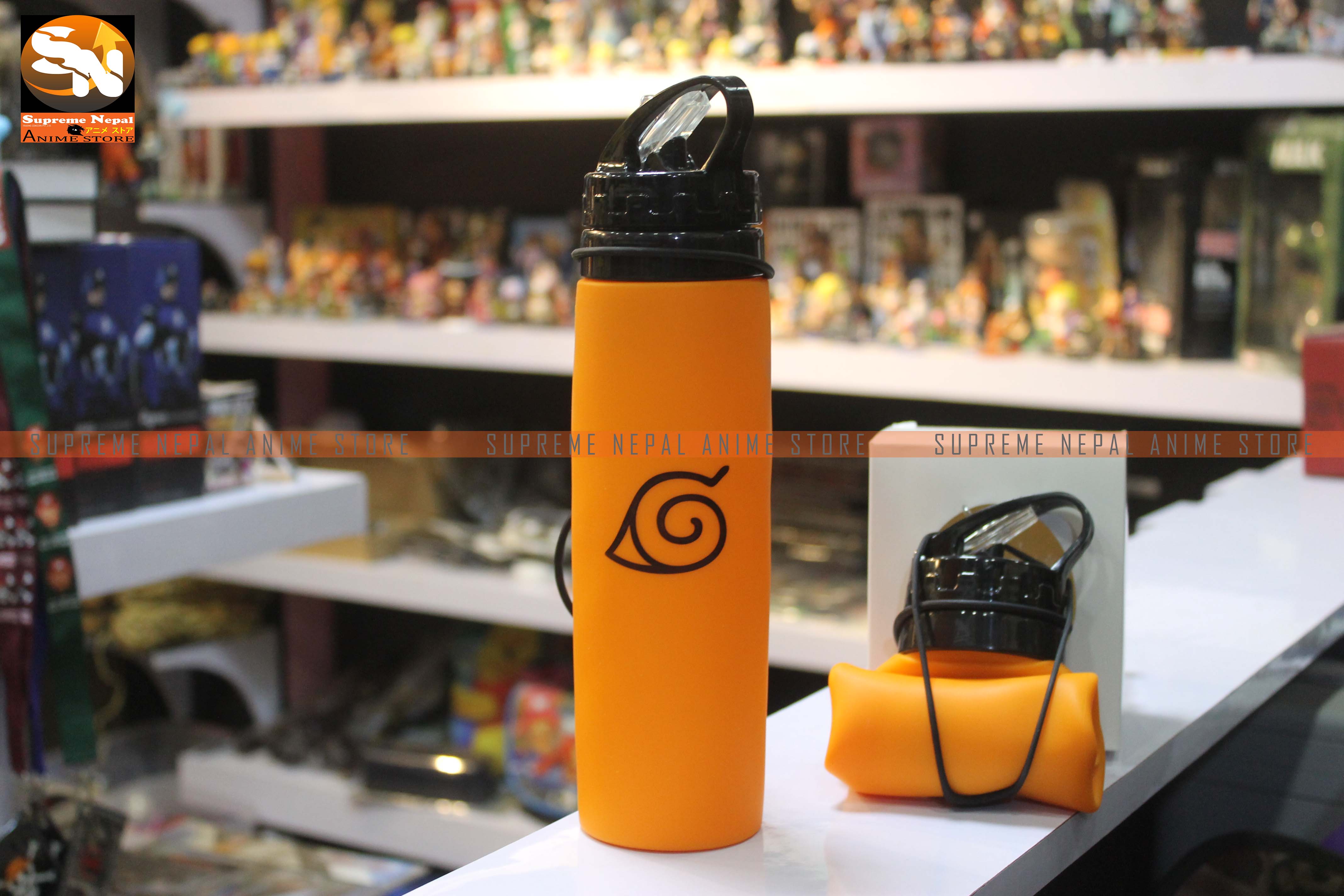Naruto Collapsible Foldable Silicone Water Bottle Anime Store